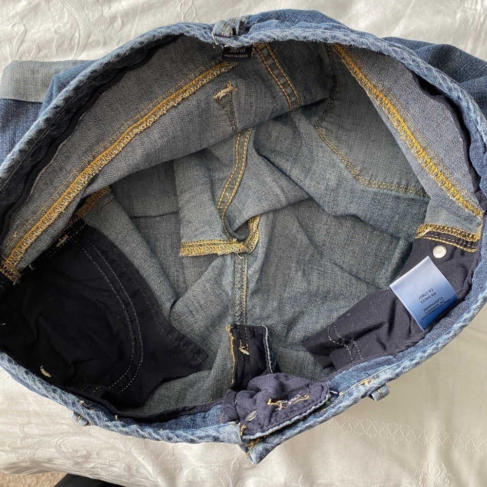 Banana Republic Cuffed Denim Bermuda Shorts Blue Festival Tag: 30 Actual: 32 - Picture 8 of 12